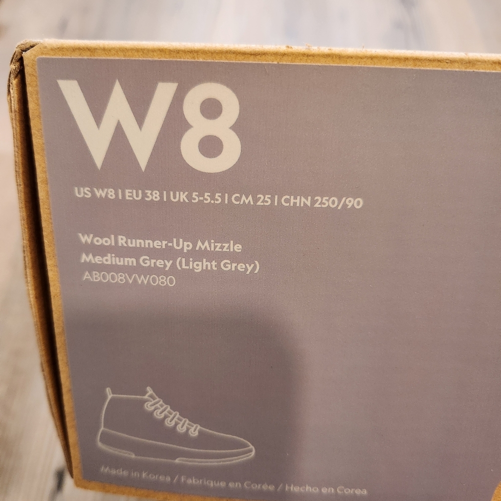 Allbirds Womens Wool Runner-Up Mizzle Sneaker Medium Grey - Picture 3 of 6